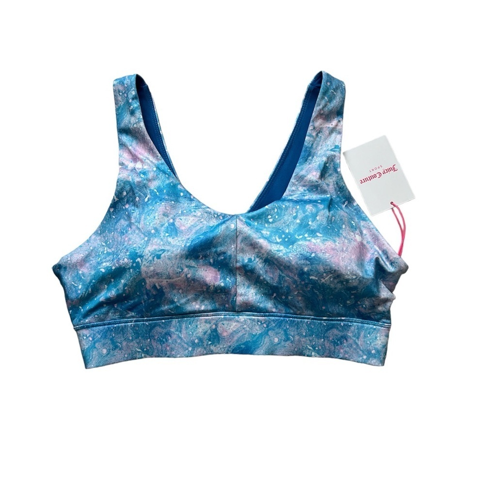 NWT Juicy Couture Sports Bra SZ XXL Aurora Print
